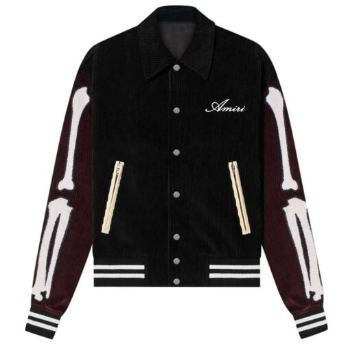 Bones Amiri Corduroy Varsity Jacket