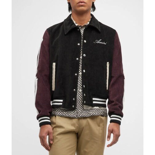 Bones Amiri Corduroy Varsity Jacket - Image 5