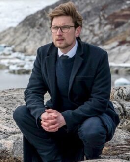 Borgen Mikkel Boe Følsgaard Navy Blue Coat
