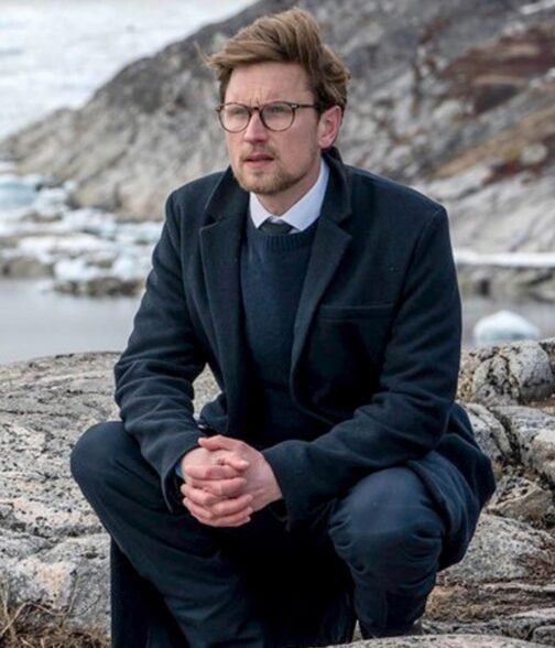 Borgen Mikkel Boe Følsgaard Navy Blue Coat - Image 2
