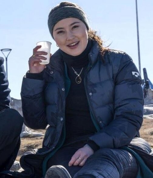 Nivi Pedersen Borgen Puffer Black Coat - Image 3