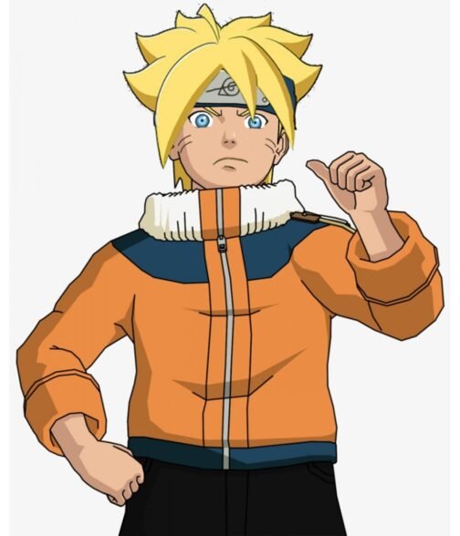 Boruto Naruto Cotton Orange Jacket - Image 5