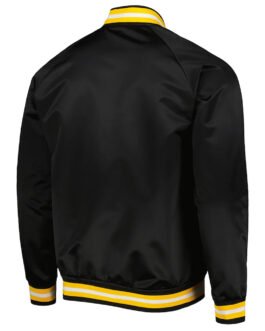 Boston Bruins Black Full-Snap Satin Jacket