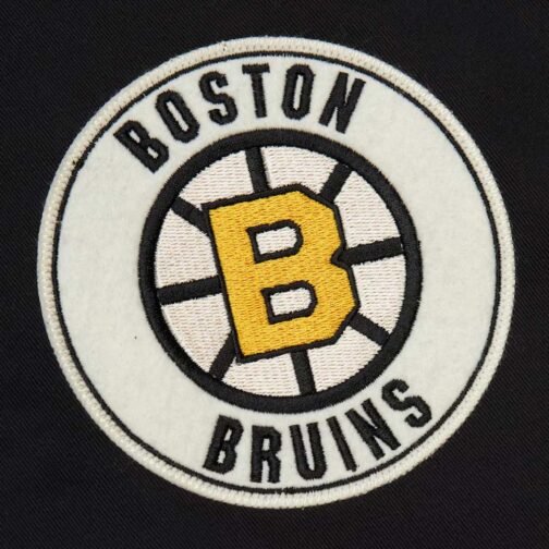 Boston Bruins Black Cotton Twill Jacket - Image 3
