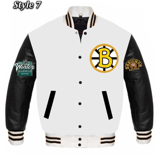Boston Bruins Classic Varsity Jacket - Image 7
