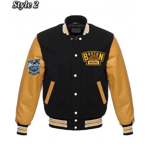 Boston Bruins Classic Varsity Jacket - Image 2