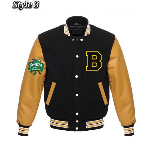 Boston Bruins Classic Varsity Jacket - Image 3