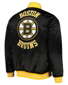 Boston Bruins Black Heavyweight Satin Jacket