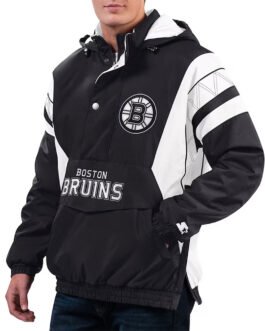 Home Team Boston Bruins Half-Zip Hoodie Jacket