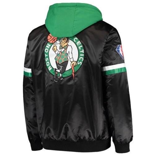 Boston Celtics 75th Anniversary Hoodie Jacket - Image 2