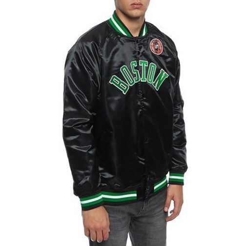 Lightweight Boston Celtics Satin Jacket - Image 7