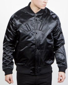 Boston Celtics Black Tonal Satin Jacket