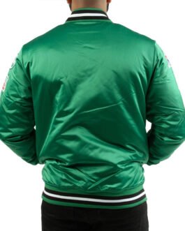 Boston Celtics Champ City Bomber Green Jacket