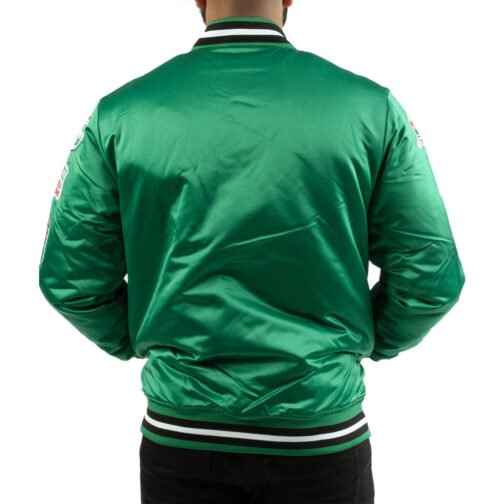 Boston Celtics Champ City Bomber Green Jacket - Image 2