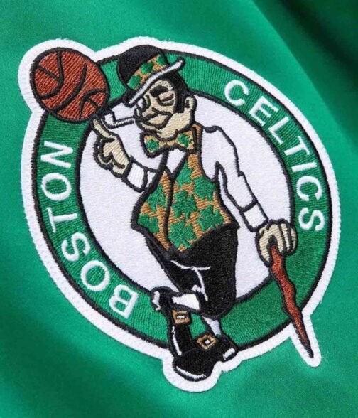 Boston Celtics Champ City Bomber Green Jacket - Image 11