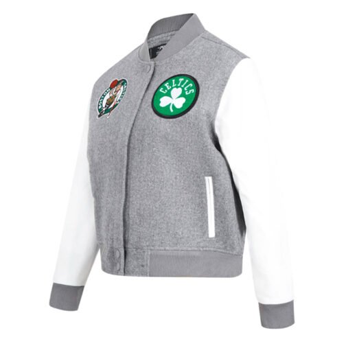 Boston Celtics Classic Varsity Wool/Leather Jacket - Image 8