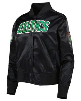 Classics Boston Celtics Black Satin Jacket