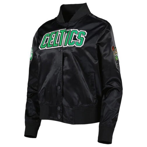Classics Boston Celtics Black Satin Jacket