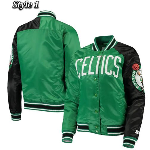 Dugout Boston Celtics Satin Jacket - Image 5