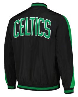 Boston Celtics Full-Zip Black Bomber Jacket