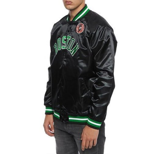 Lightweight Boston Celtics Satin Jacket - Image 8