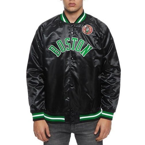 Lightweight Boston Celtics Satin Jacket - Image 5