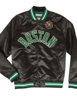 Lightweight Boston Celtics Satin Jacket