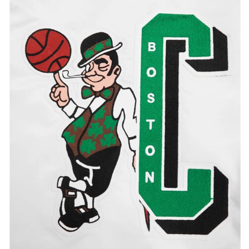 Boston Celtics Mashup Classic Rib Satin Jacket - Image 6
