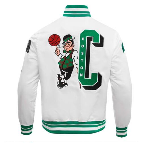 Boston Celtics Mashup Classic Rib Satin Jacket - Image 2