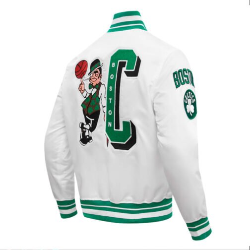Boston Celtics Mashup Classic Rib Satin Jacket - Image 4