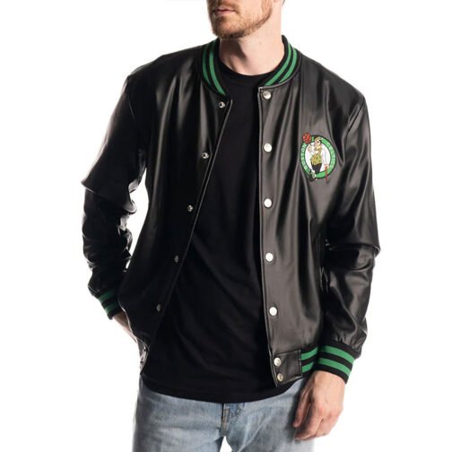 Boston Celtics Metallic Black Jacket - Image 3