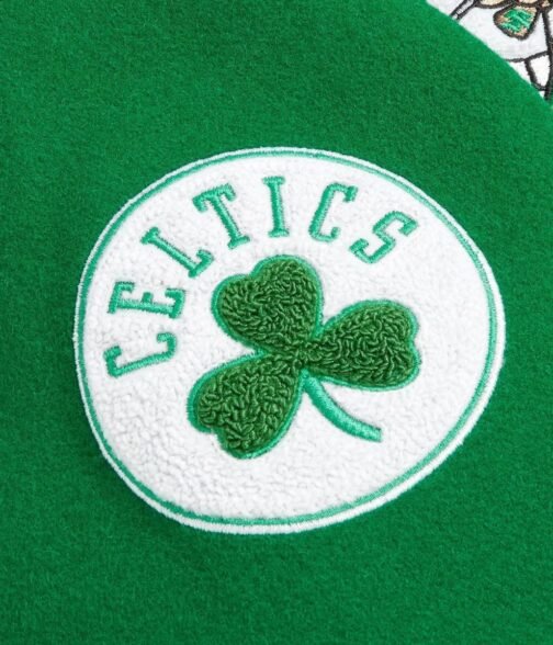 OVO Boston Celtics Varsity Green Wool Jacket - Image 9