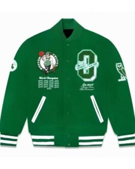 OVO Boston Celtics Varsity Green Wool Jacket