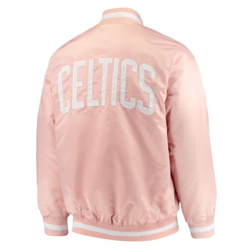 Boston Celtics Pink Satin Jacket - Image 2