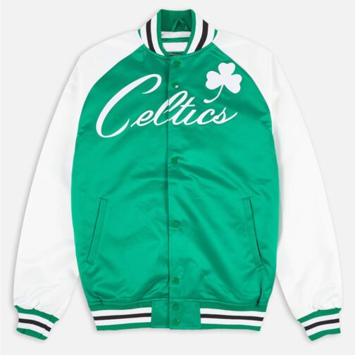 Green/White Boston Celtics Prime Time Jacket - Image 3