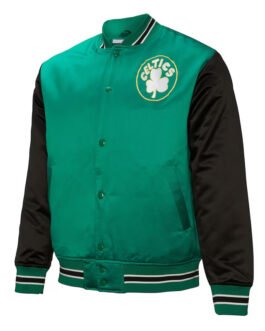 Primetime Boston Celtics Green and Black Jacket
