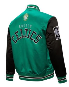 Primetime Boston Celtics Green and Black Jacket