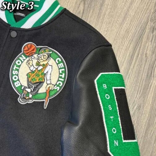 Boston Celtics Retro Classic Varsity Jacket - Image 15