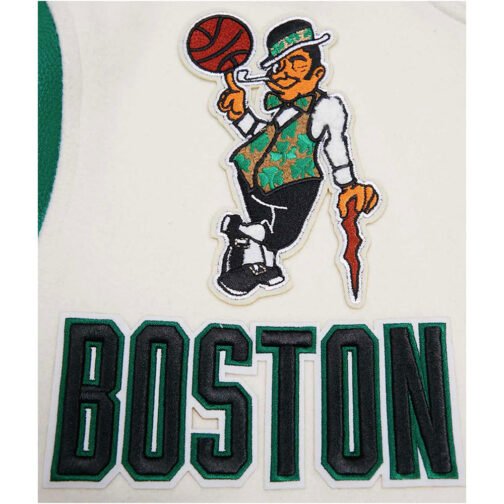 Boston Celtics Retro Classic Varsity Jacket - Image 17