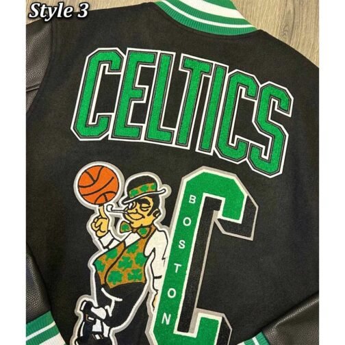 Boston Celtics Retro Classic Varsity Jacket - Image 7