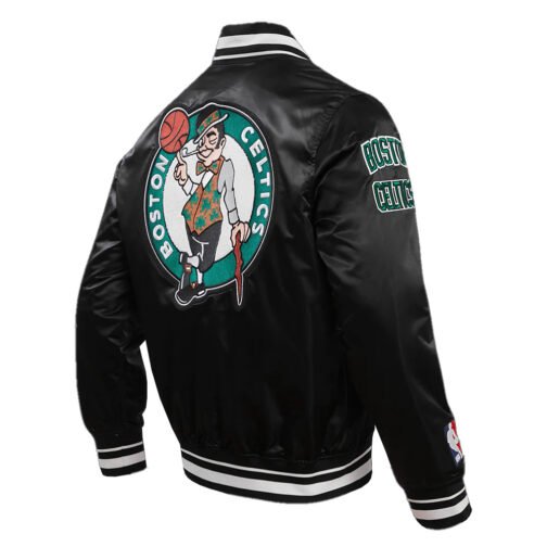 Boston Celtics Retro Classic Rib Jacket - Image 11