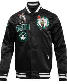Boston Celtics Retro Classic Rib Jacket