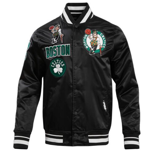 Boston Celtics Retro Classic Rib Jacket - Image 2