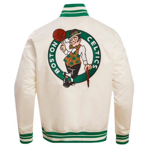 Boston Celtics Retro Classic Rib Jacket - Image 4