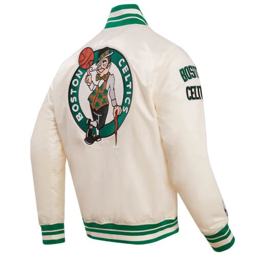 Boston Celtics Retro Classic Rib Jacket - Image 10