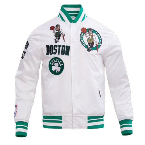 Boston Celtics Retro Classic Rib Jacket - Image 3