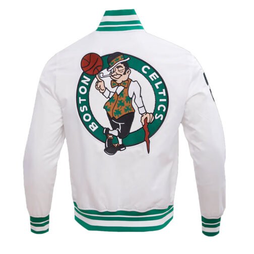 Boston Celtics Retro Classic Rib Jacket - Image 6