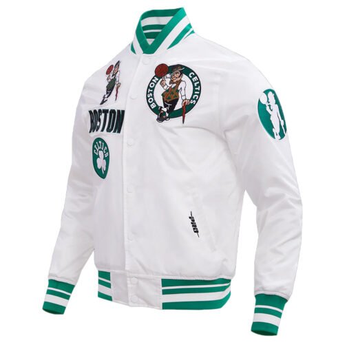 Boston Celtics Retro Classic Rib Jacket - Image 9