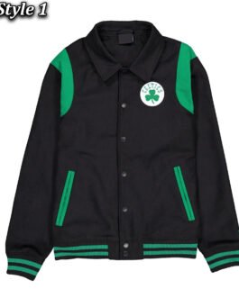 Boston Celtics Sport Night Teddy Varsity Jacket