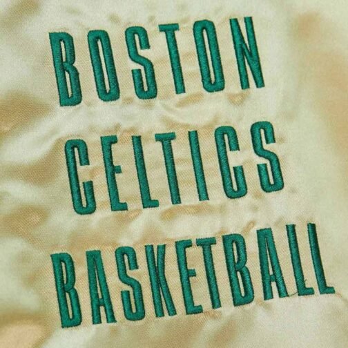 Boston Celtics Team OG 2.0 Gold Satin Jacket - Image 3